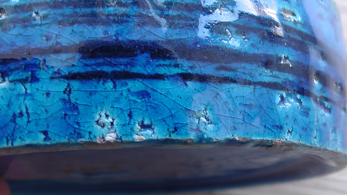 Vintage Mid-Century Bitossi Blue Rimini Ashtray
