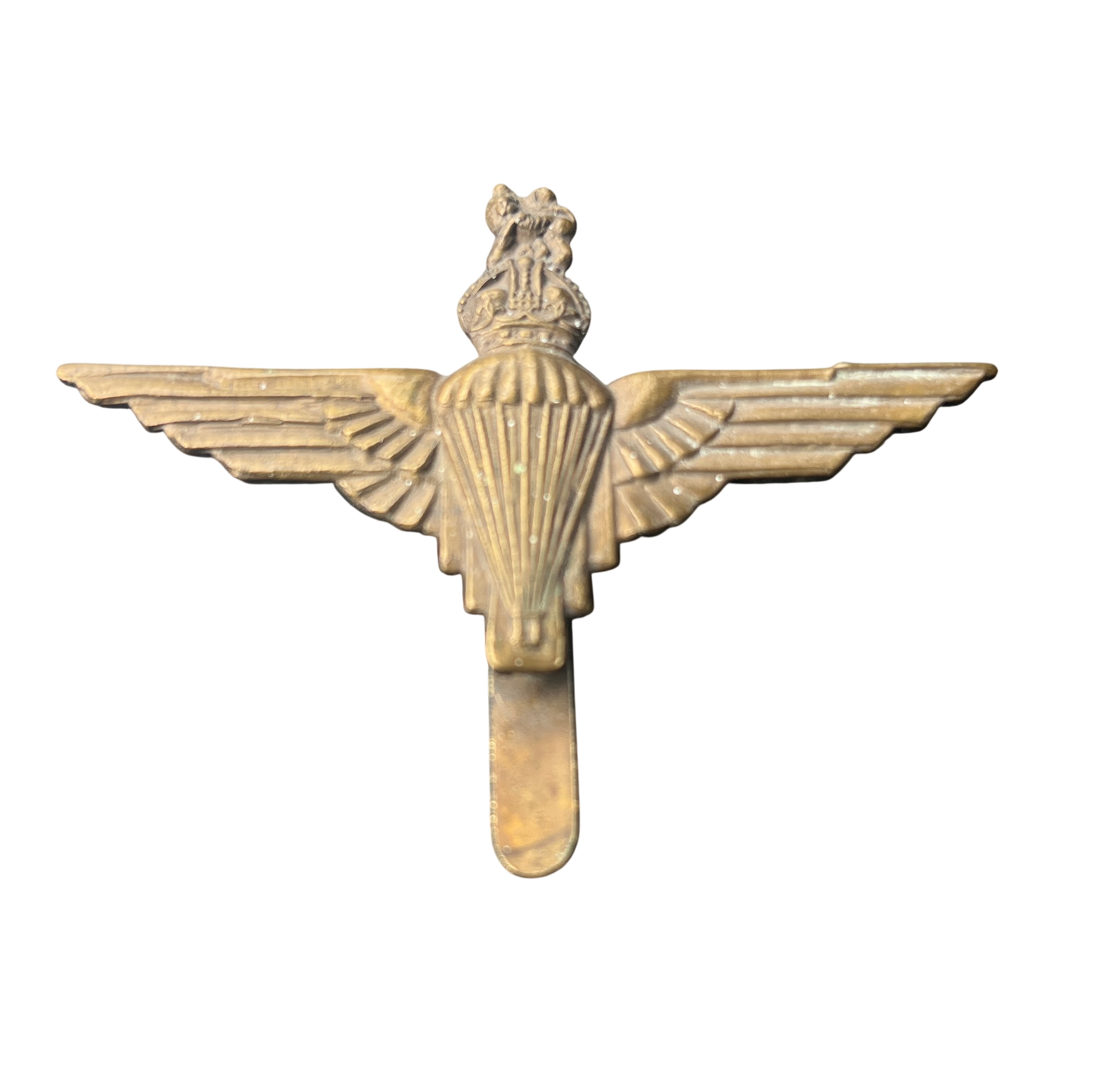 WWII British Parachute Regiment Cap Badge - Kings Crown