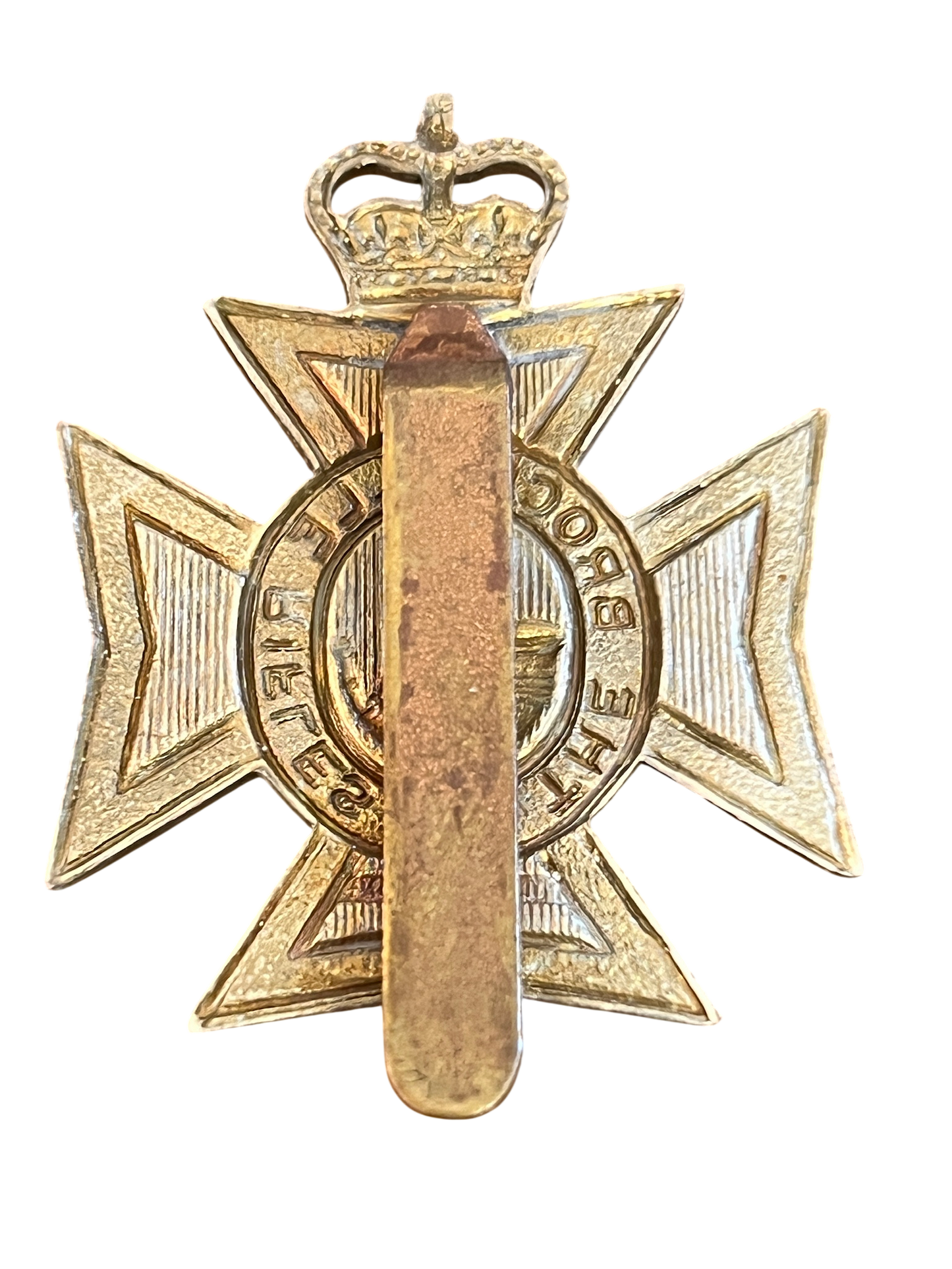 Vintage Canadian Army The Brockville Rifles Cap Badge – Queen's Crown (Post-1952)