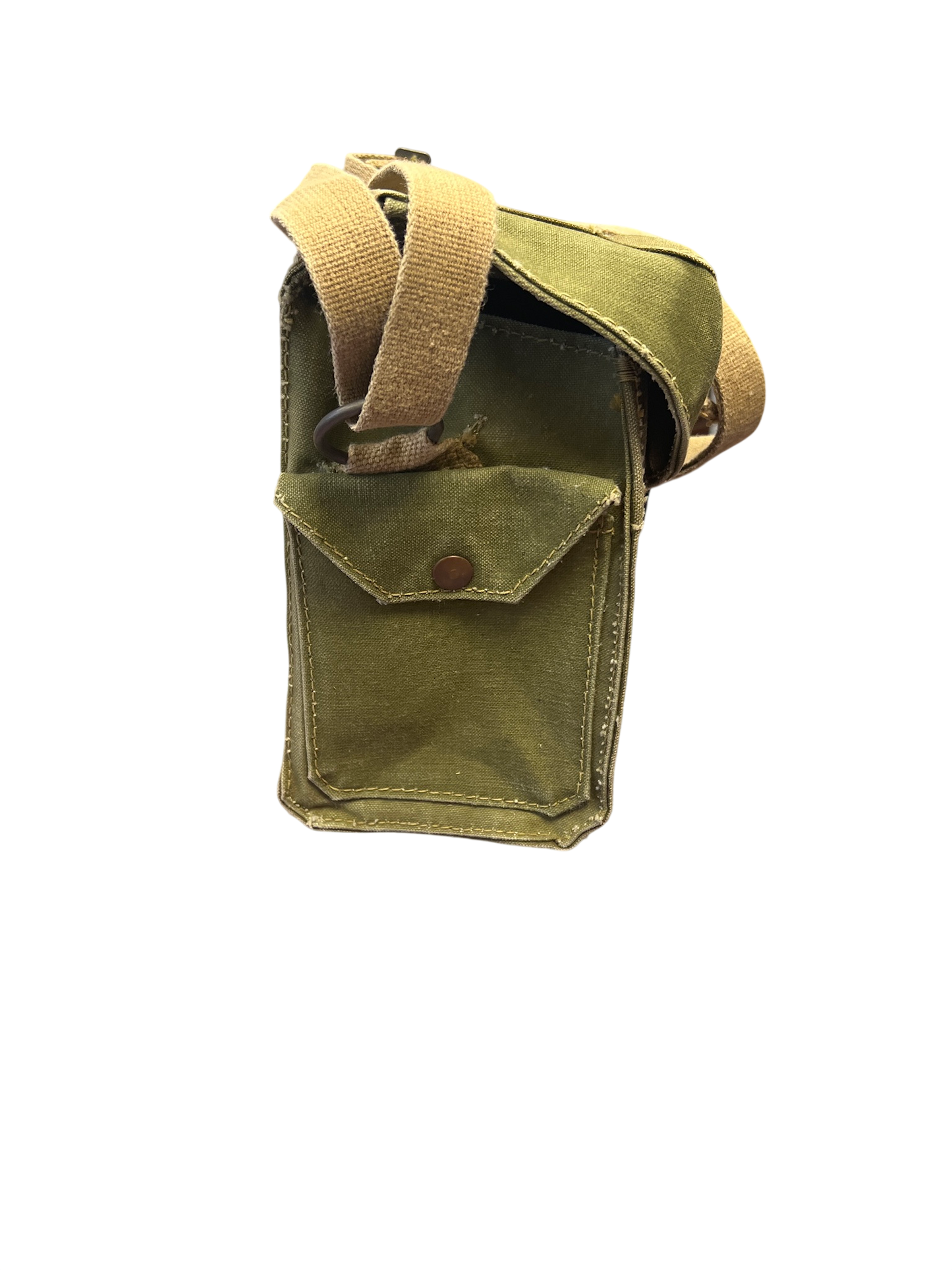 Original WWII British Army Respirator Haversack Light Mk II – 1943 Dated (G&S)
