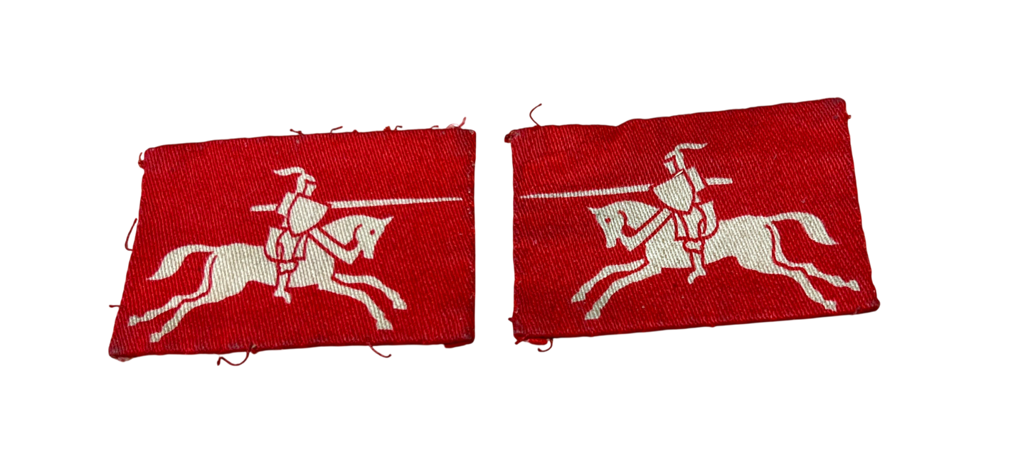 Pair of WW2 British 8th Corps Formation Badges