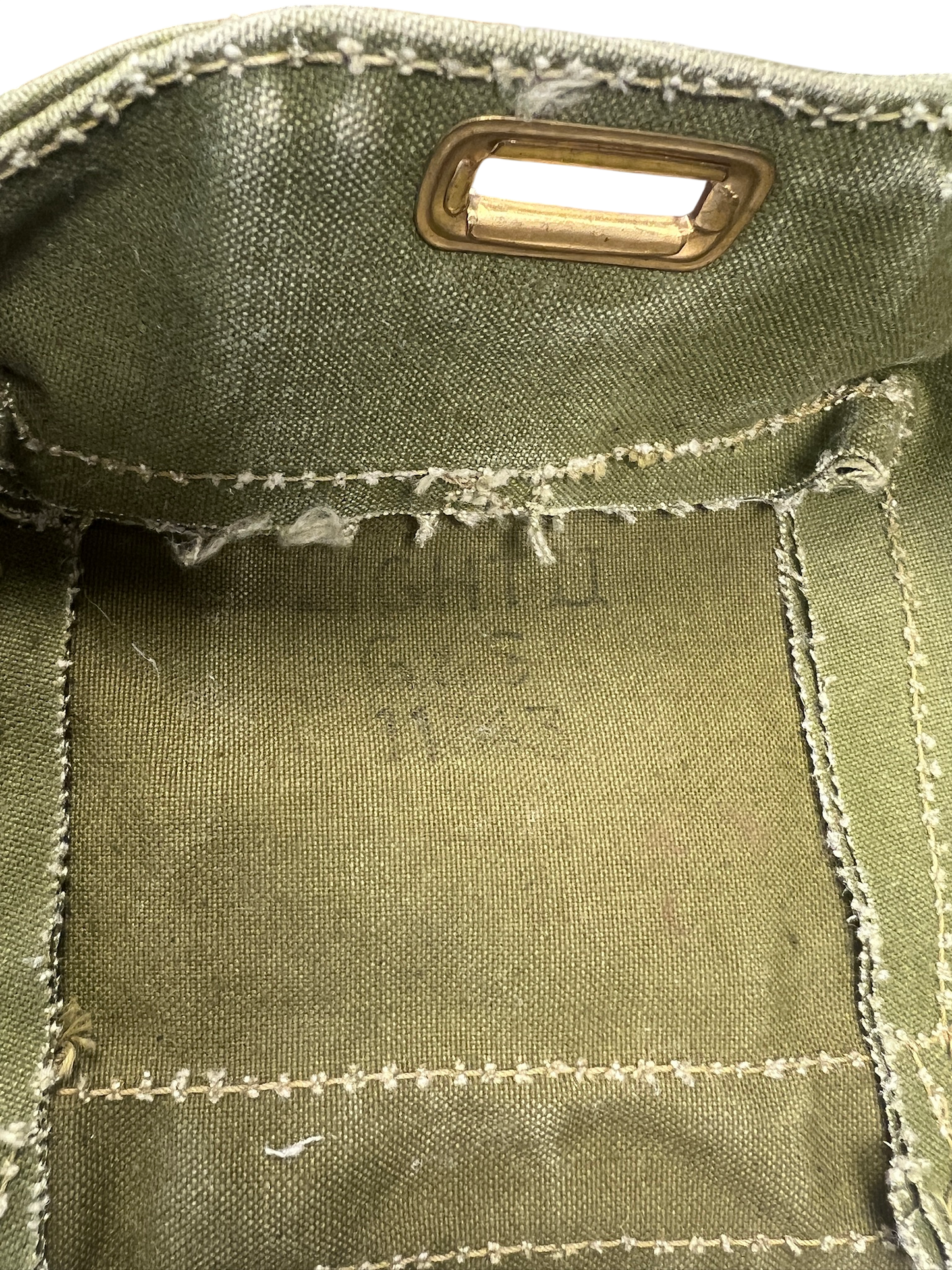 Original WWII British Army Respirator Haversack Light Mk II – 1943 Dated (G&S)
