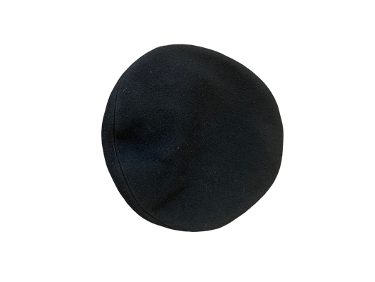 Original WWII British Civil Defence ARP Pattern 68A Black Wool Beret – 1942