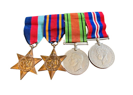 Unusual "Boots Named" WW2 4 Medal Group to 4758026 Pte F. Hauge, York & Lancs