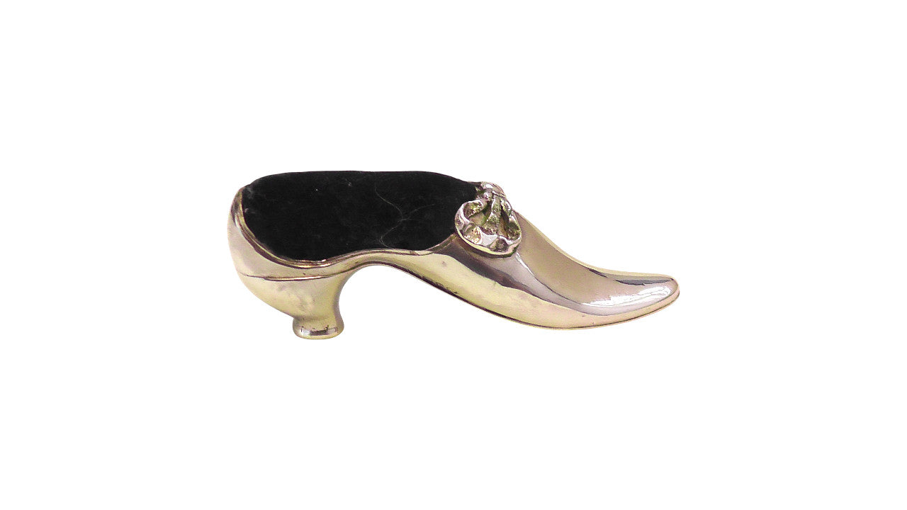 Antique Solid Silver Shoe Pin Cushion by Adie & Lovekin dates 1891