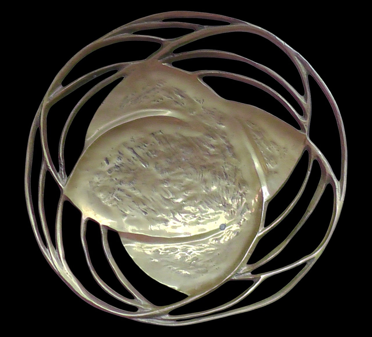 Mid-Century Modern Atelier Jesch Brutalist Bronze Bowl