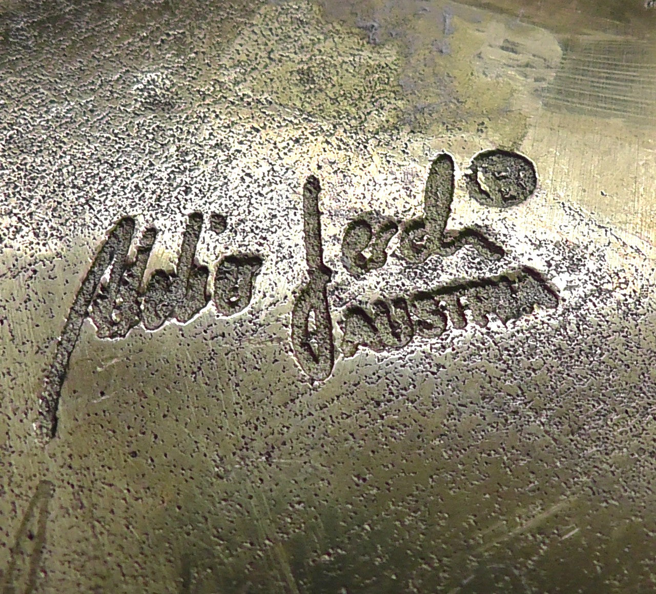 Mid-Century Modern Atelier Jesch Brutalist Bronze Bowl