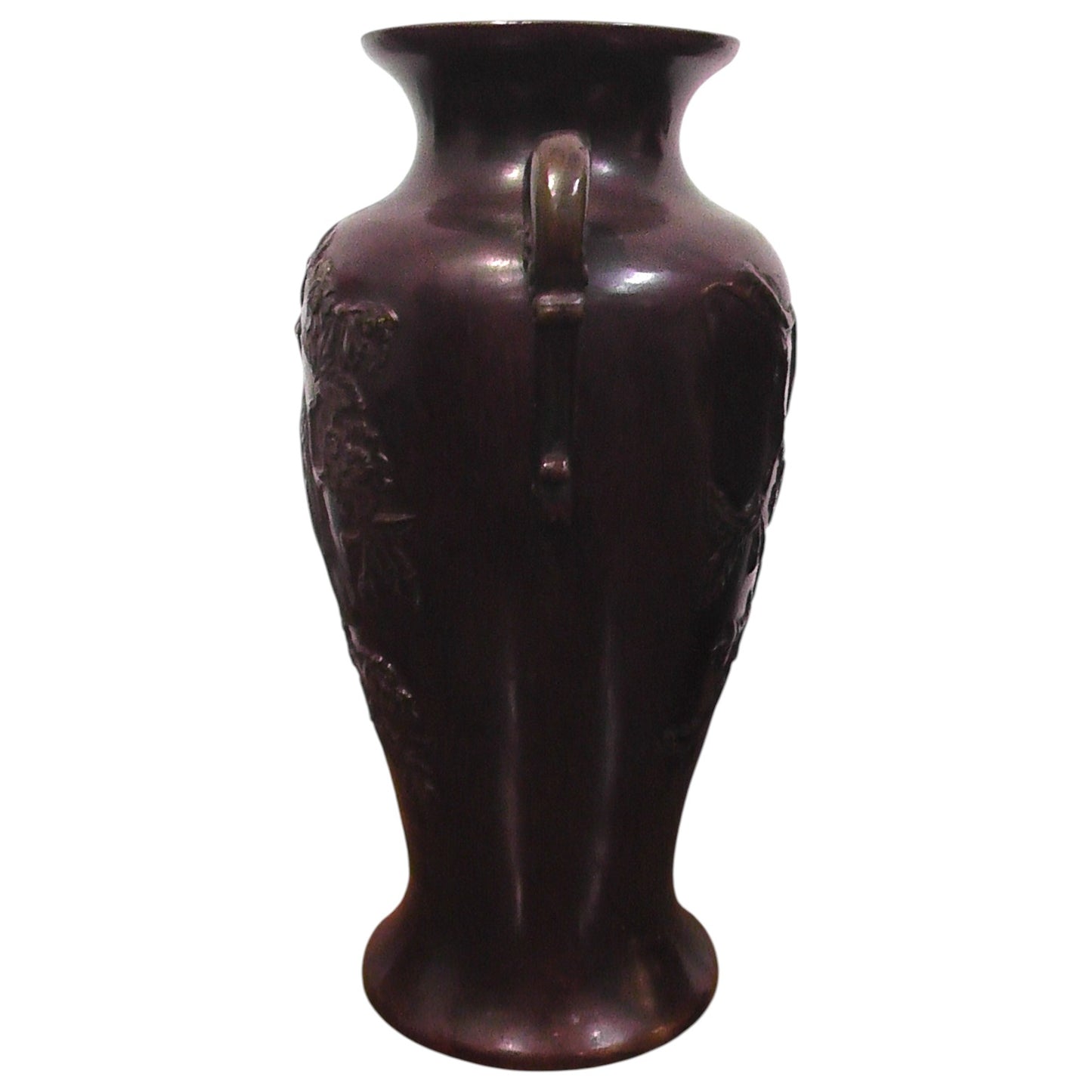 Pair of early 20th Century (Meiji Period) Bronze Vases