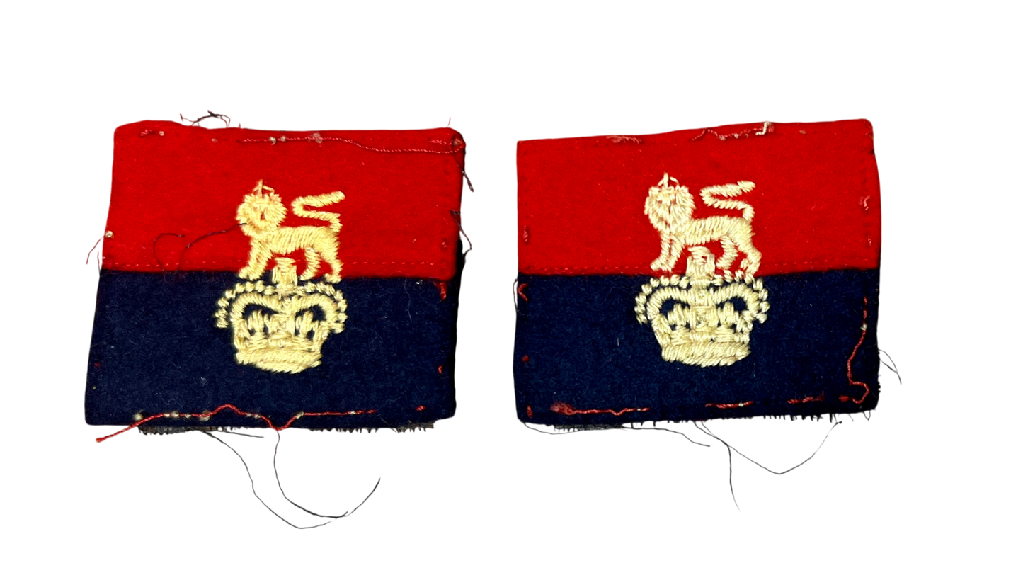 Pair of Post WW2 War Office Controlled Units Formation Patch