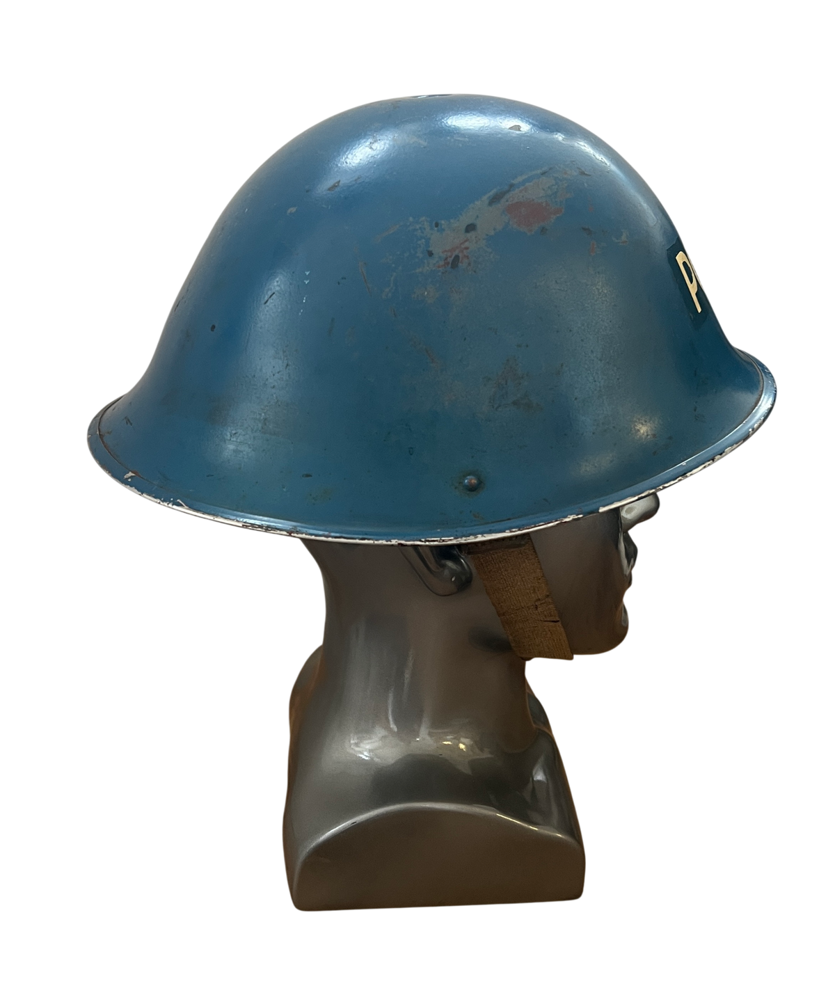 Vintage WWII British Mk III "Turtle" Steel Helmet – Post-War Police / Civil Defence Reissue