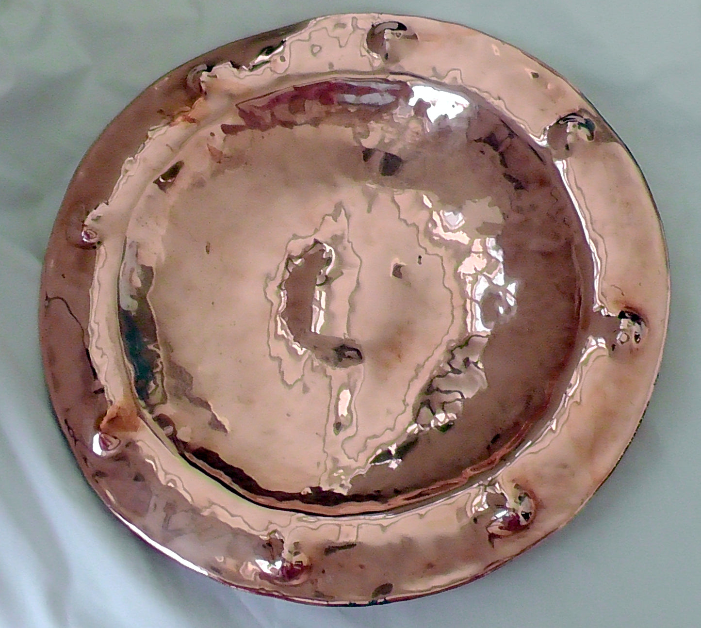 Arts & Crafts Large Copper Charger/Dish/Bowl/Collection Plate