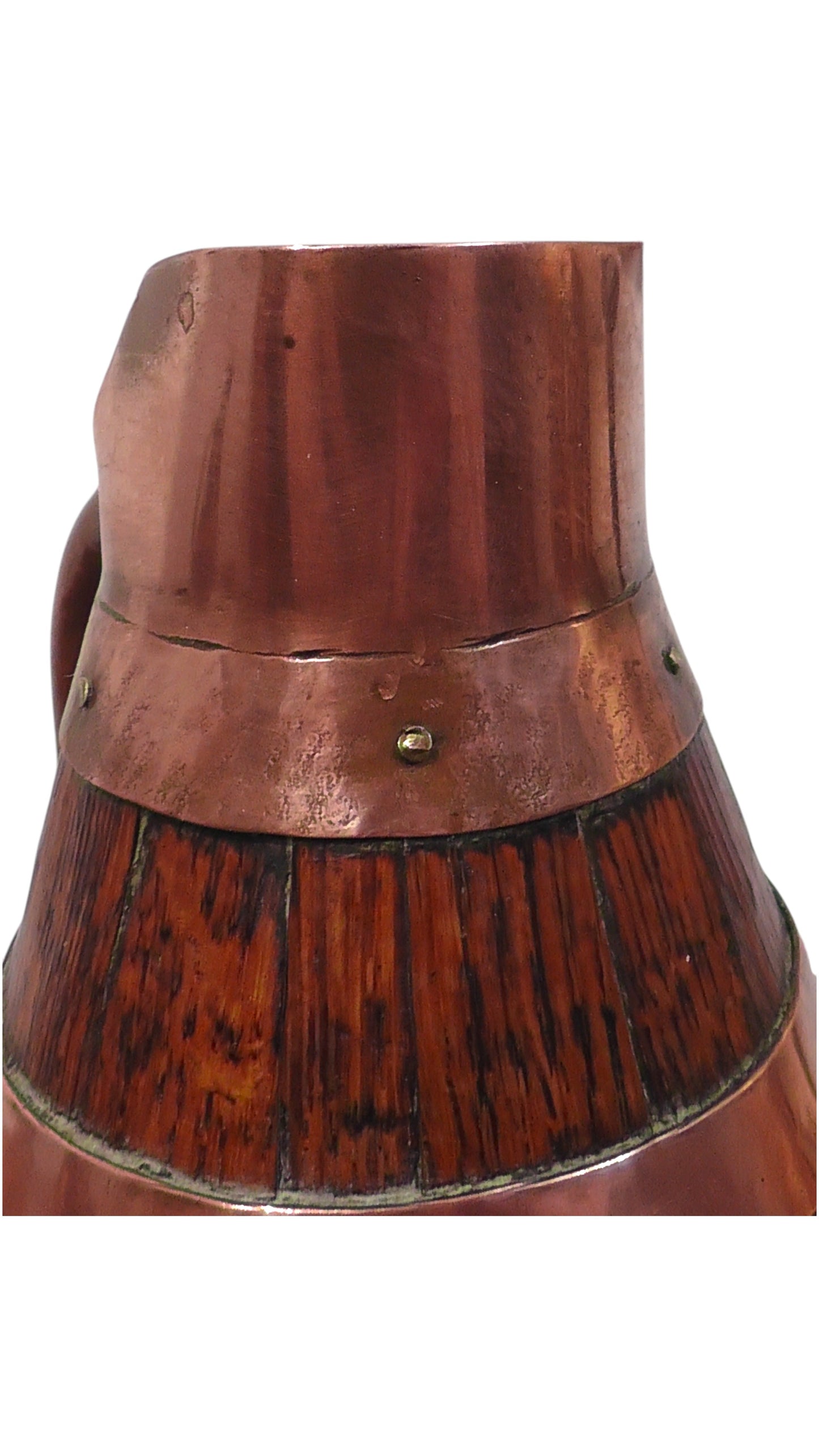 Antique French Coopered Cider Jug (28cm Tall)