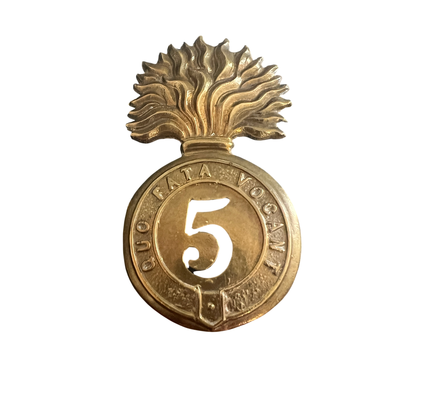 Victorian 5th Foot (Northumberland Fusiliers) Other Ranks Glengarry Badge, c.1874-1881