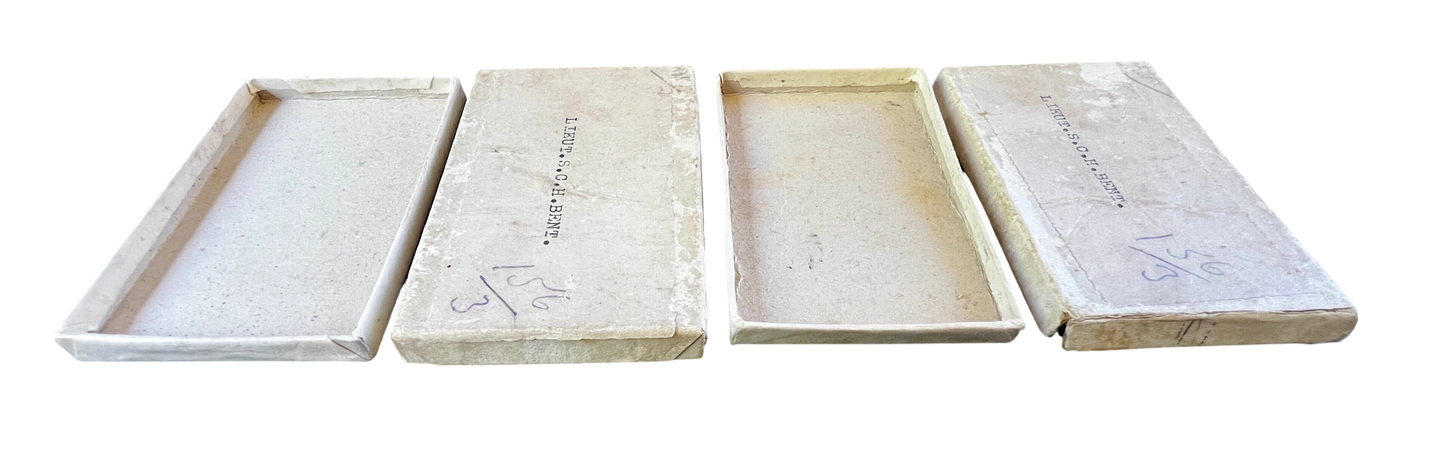 WWW1 British War Medal and Victory Medal pair to Lieut S. C. H. Bent w/ Miniatures & Boxes