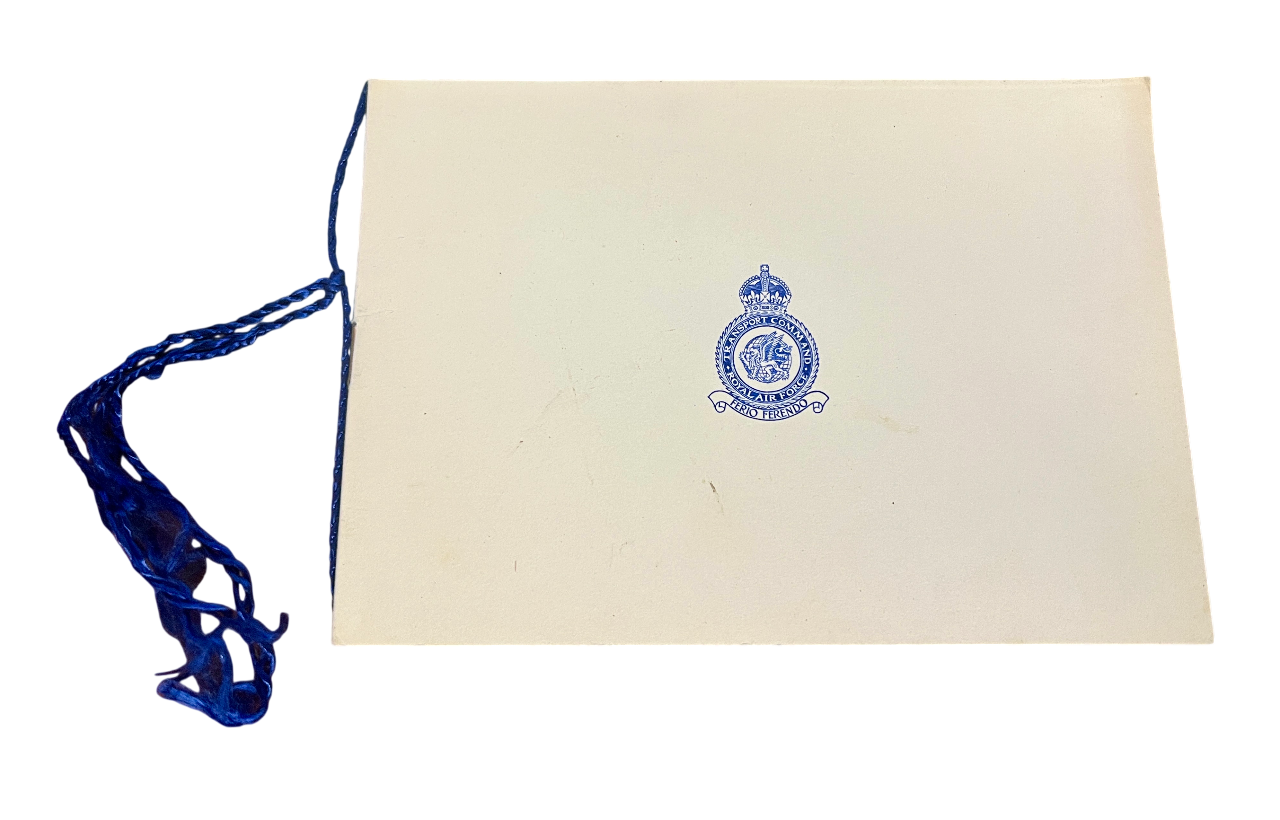 1945 Dated Christmas Card & Dinner Menu with Signatures from the R.A.F.T.C. Signals Unit, Belize, British Honduras