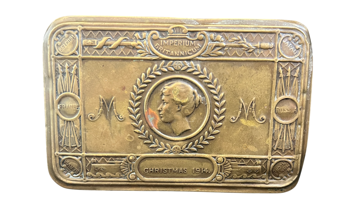 WW1 1914 Princess Mary Christmas Gift Tin & Original Bullet Pencil
