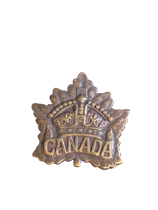 WWI Canadian Expeditionary Force (CEF) General Service Bronze Cap Badge