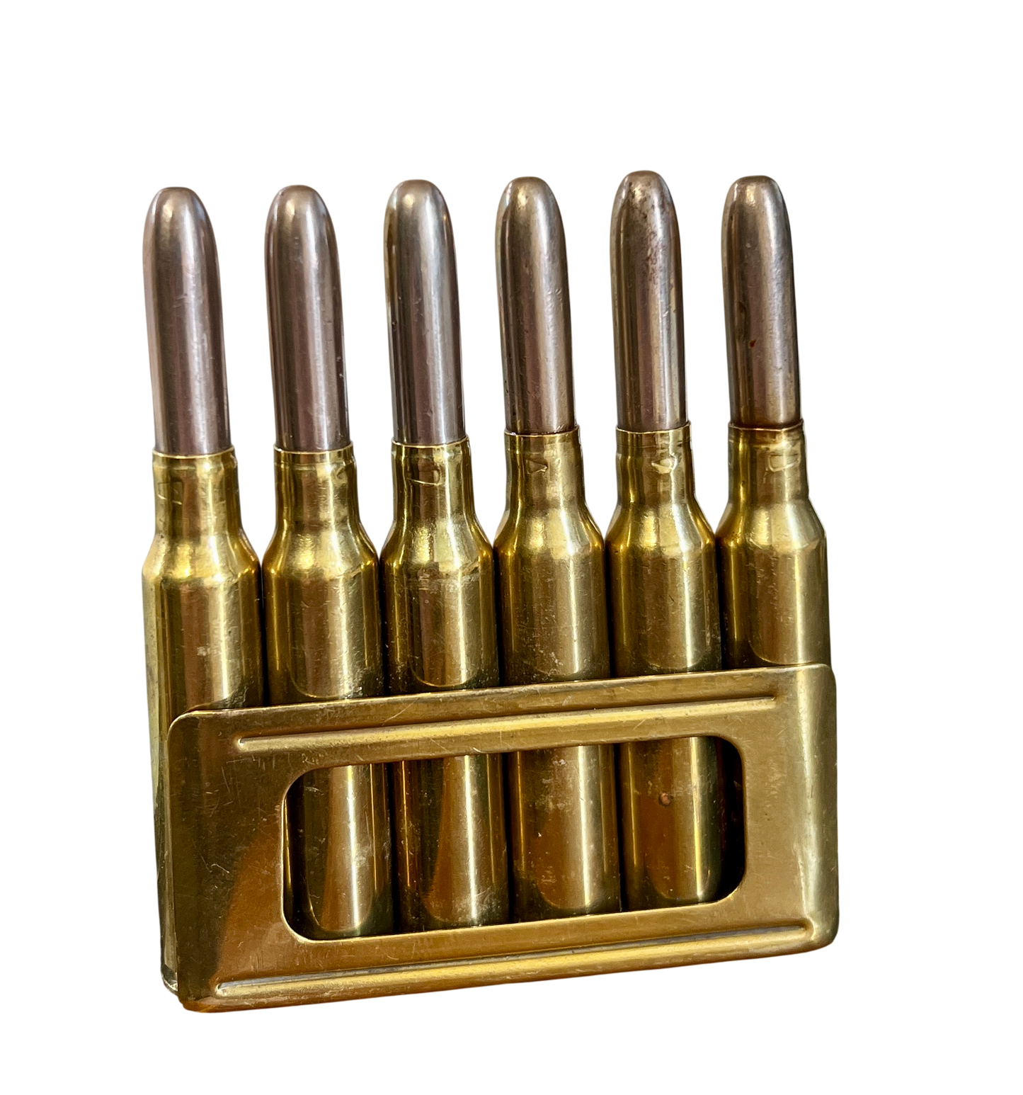 Italian 6 Round En-bloc clip of 6.5×52mm Carcano Inert Ammunition