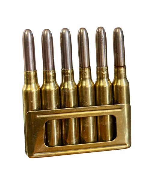 Italian 6 Round En-bloc clip of 6.5×52mm Carcano Inert Ammunition