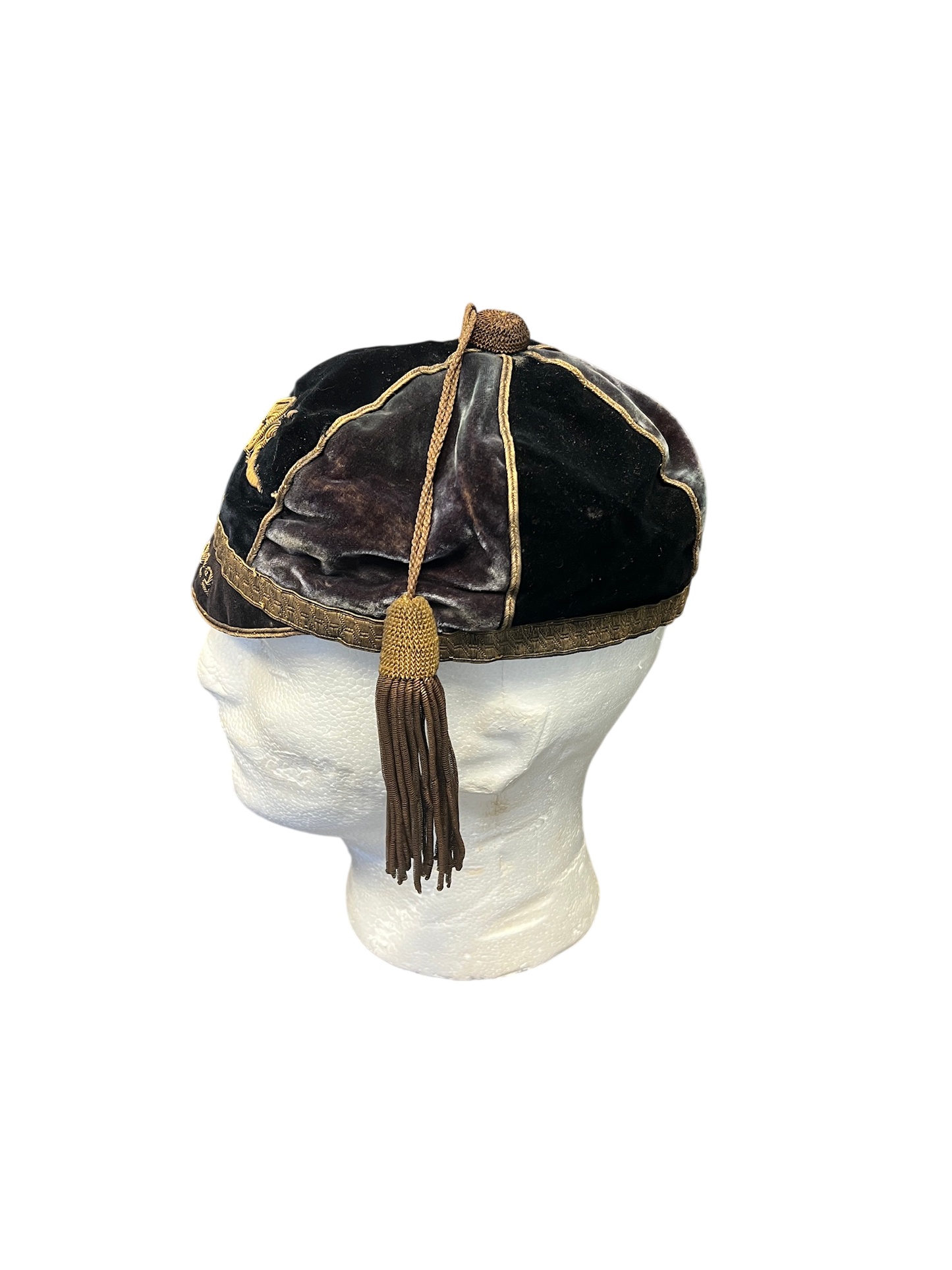 Vintage 1922 Royal Artillery Velvet Presentation Honour Cap – P. Reed Esq. – J.G. Plumb & Co.