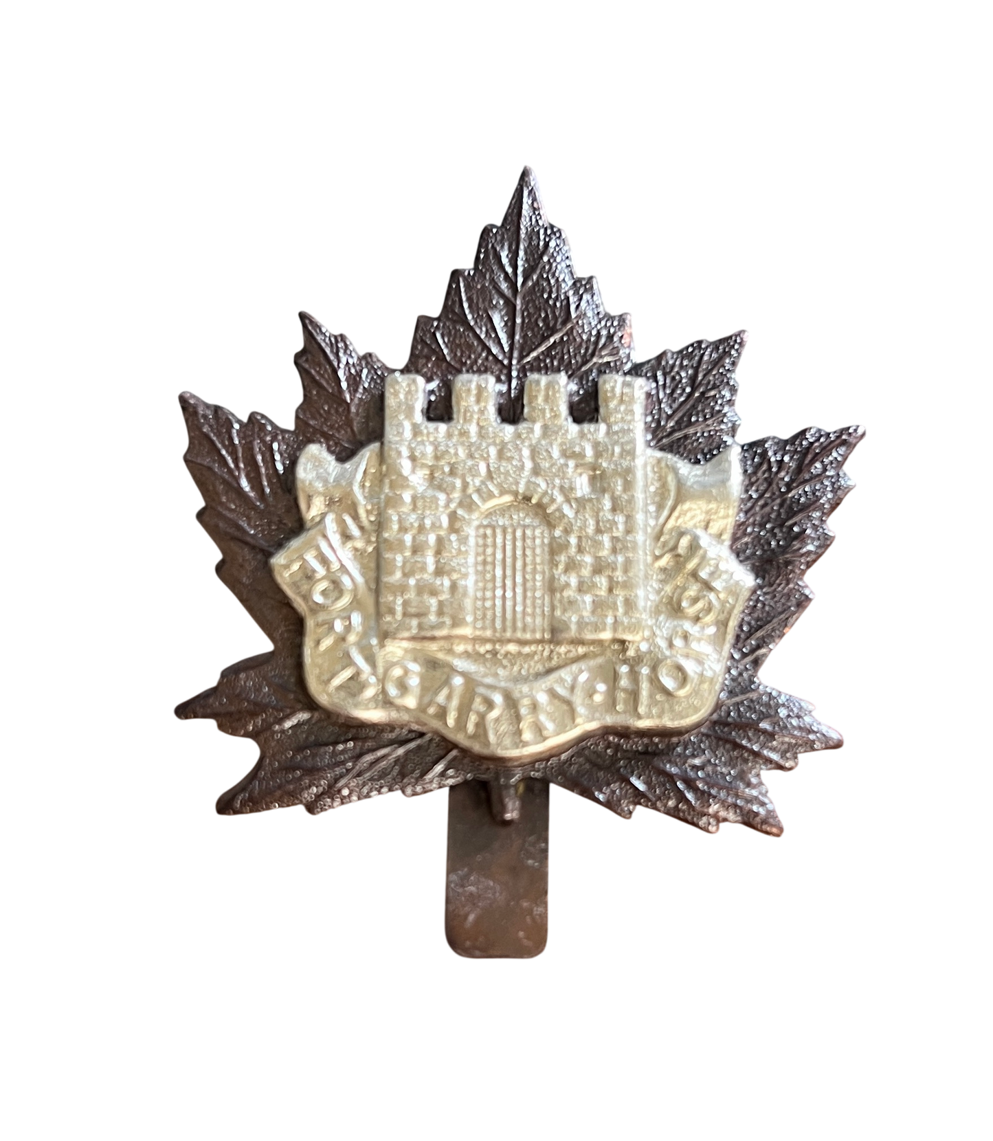 WW1/WW2 Canadian Fort Garry Horse Bi-Metal Cap Badge – J.R. Gaunt B’Ham