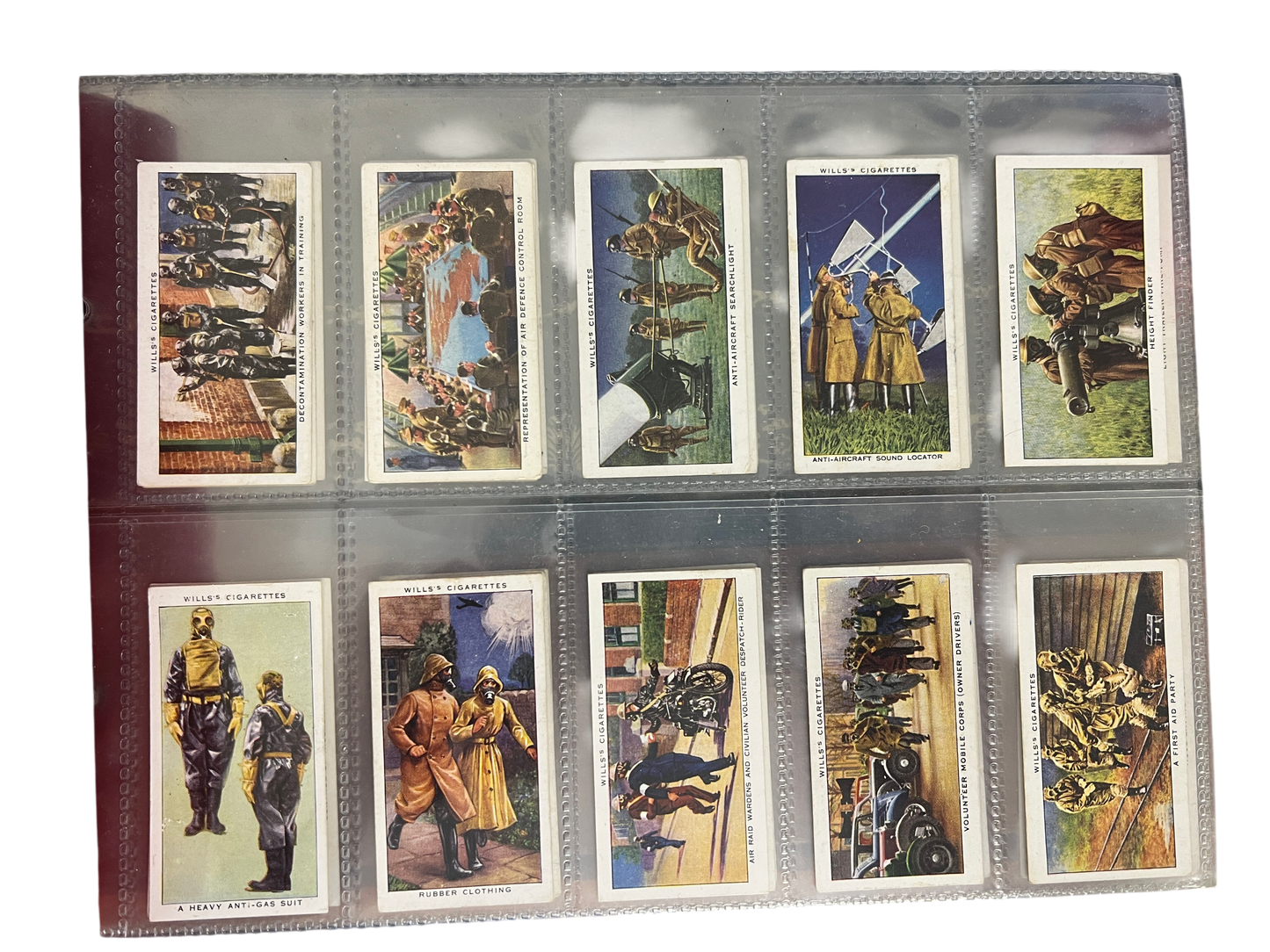 WD & HO Wills Air Raid Precaution Cigarette Cards - 1938