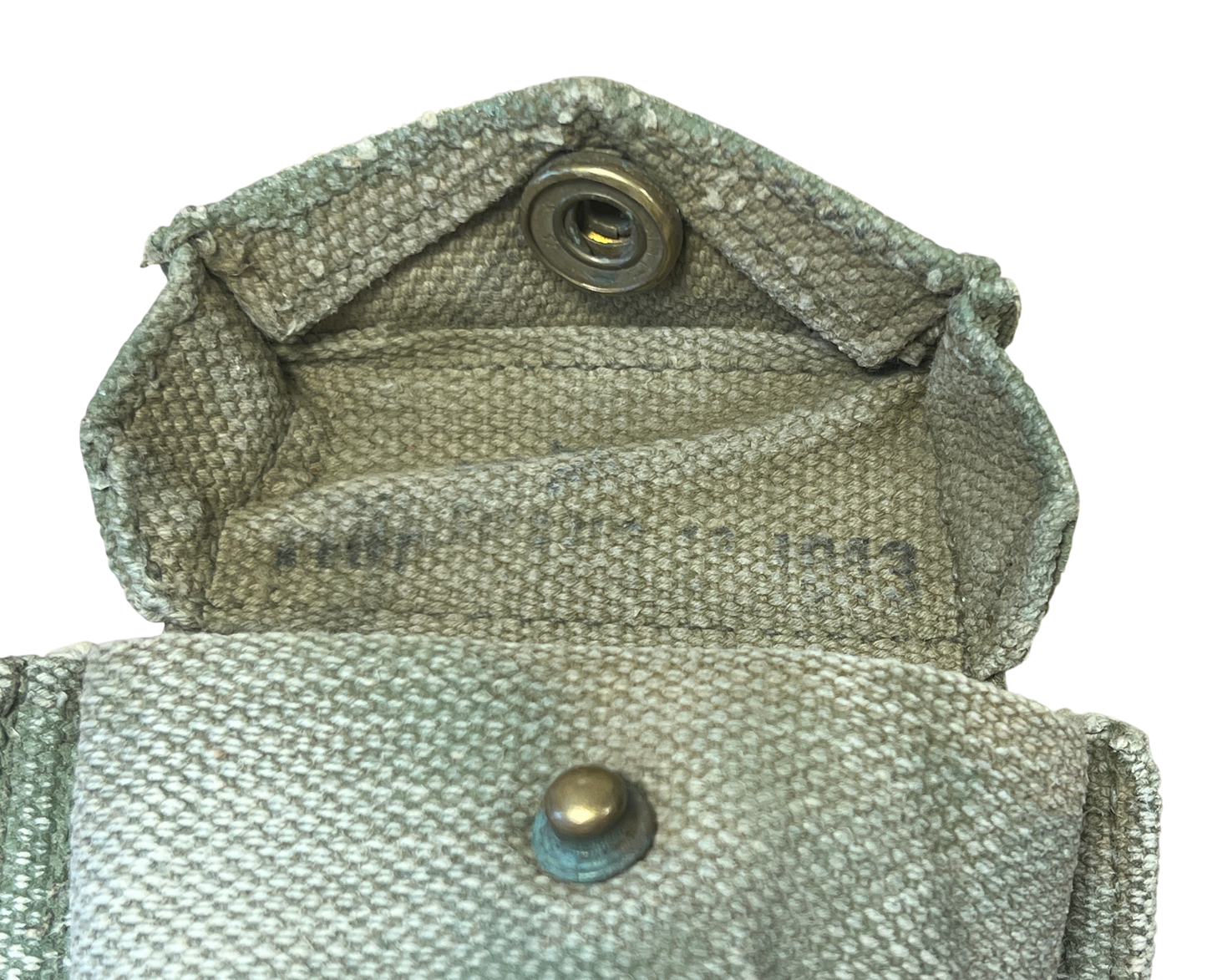 WW2 British 1937 Pattern Webbing Pistol Ammo Pouch - 1943 Dated (M.W.&S. Ltd)