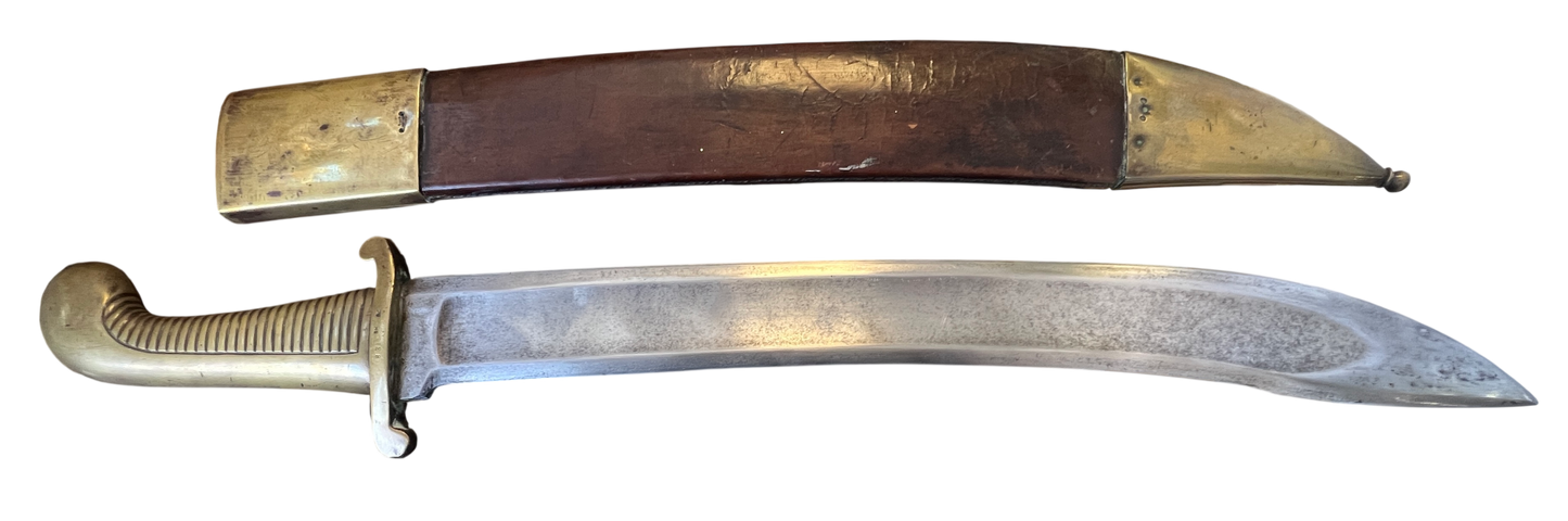 Rare Imperial Russian Model 1827 Pioneer/Artillery Short Sword (Tesak) – Dated 1831 w/ Matching Scabbard