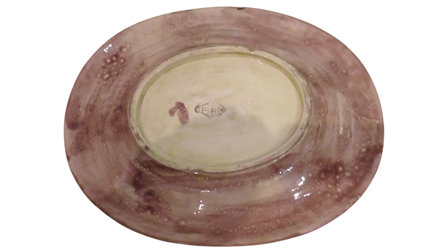 Antique Late Victoria Majolica Platter by Wardle & Co