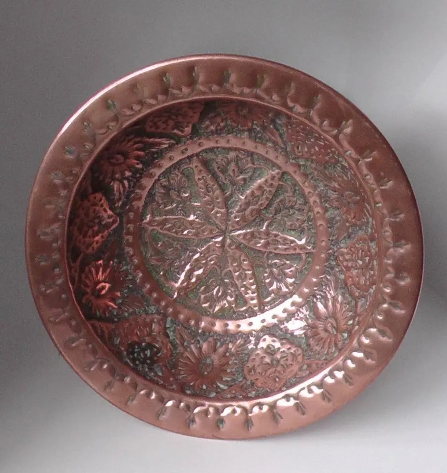 Victorian Aesthetic/Arts and Crafts Copper Travelling Font