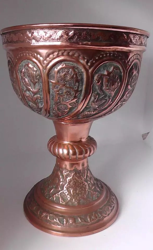 Victorian Aesthetic/Arts and Crafts Copper Travelling Font