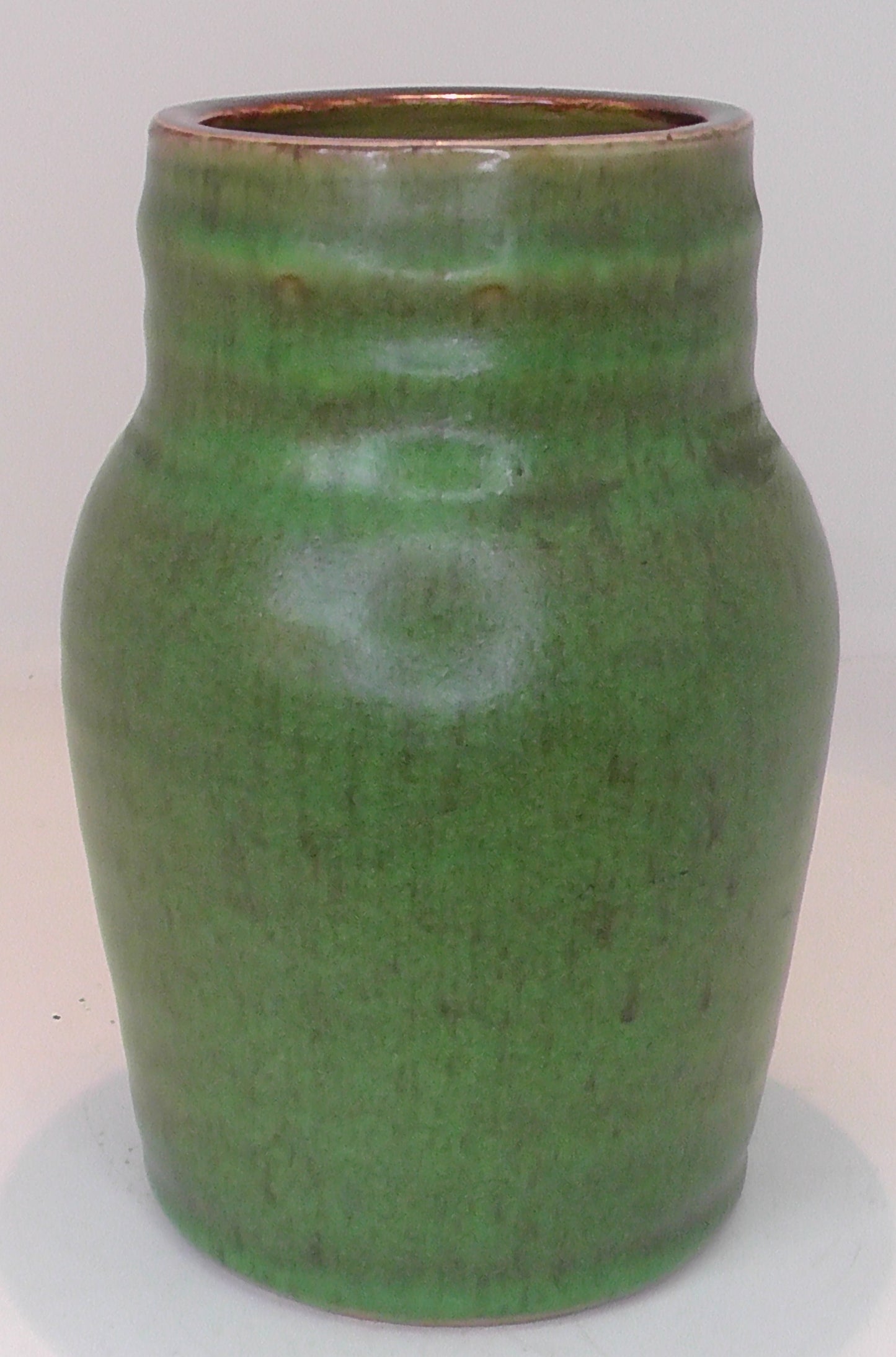 Doulton Stoneware Hare's Foot glazed vase - Green - Joseph Mott