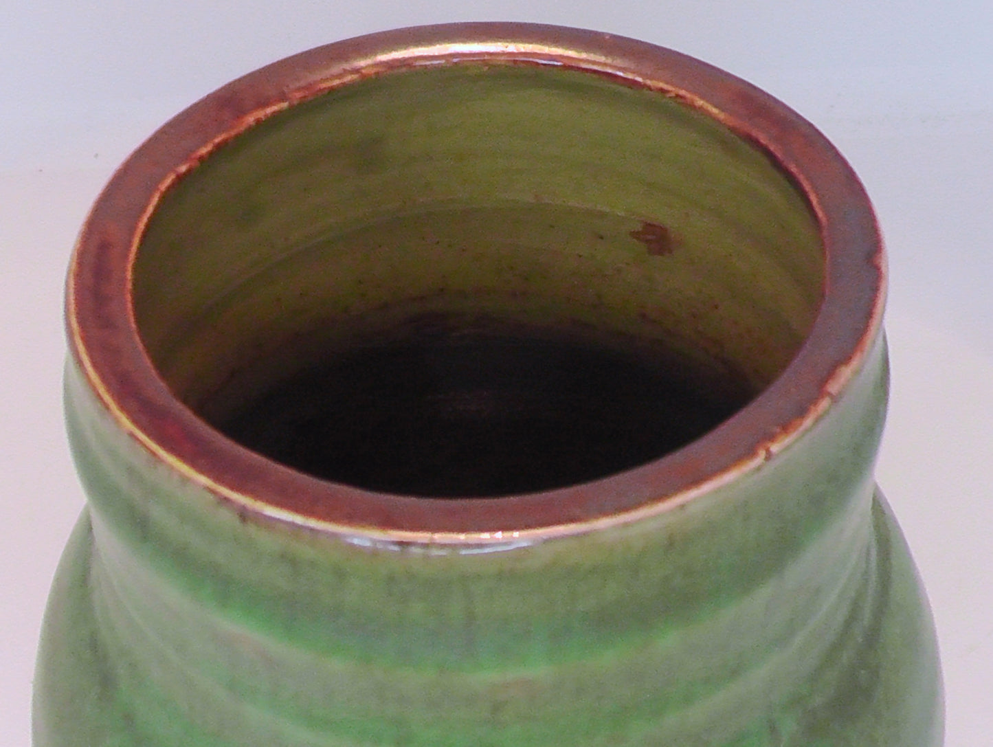 Doulton Stoneware Hare's Foot glazed vase - Green - Joseph Mott