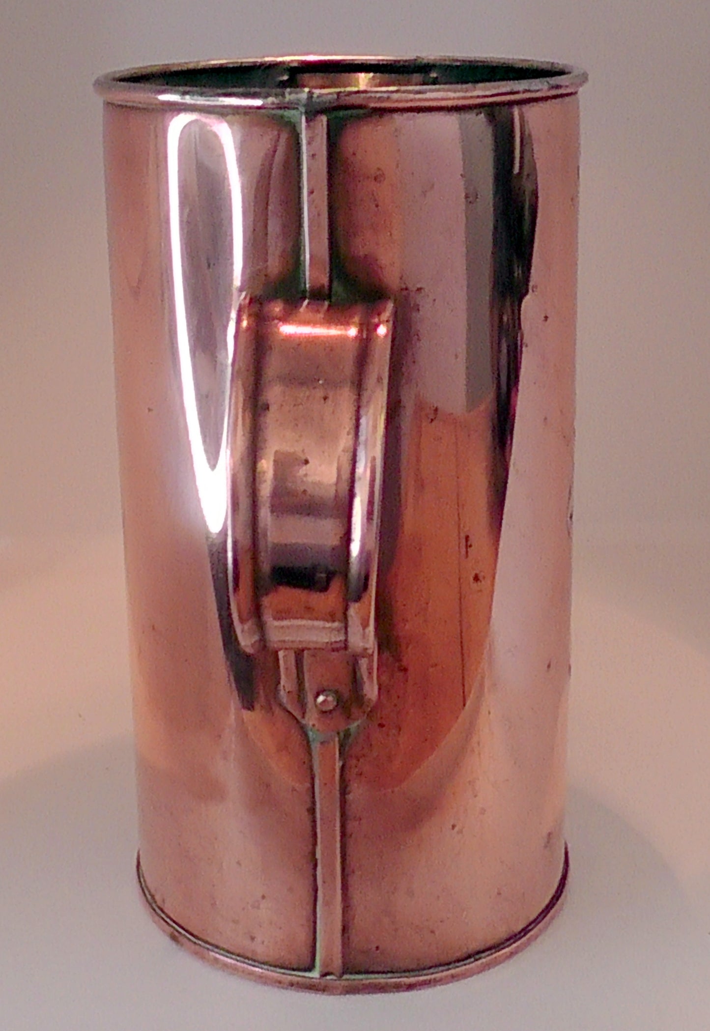 Fantastic Antique Large Copper Horlicks Jug #1