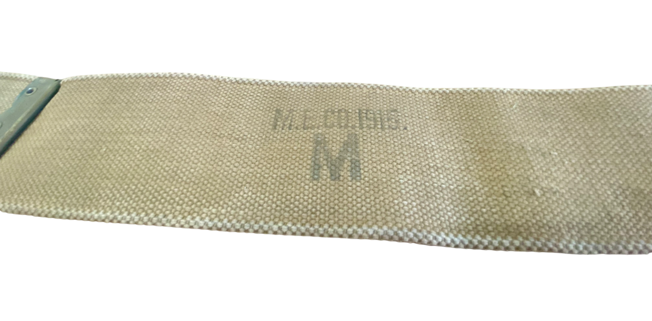 Original WW1 British Army 1908 Pattern Webbing Belt Dated 1915 - 42" Waist