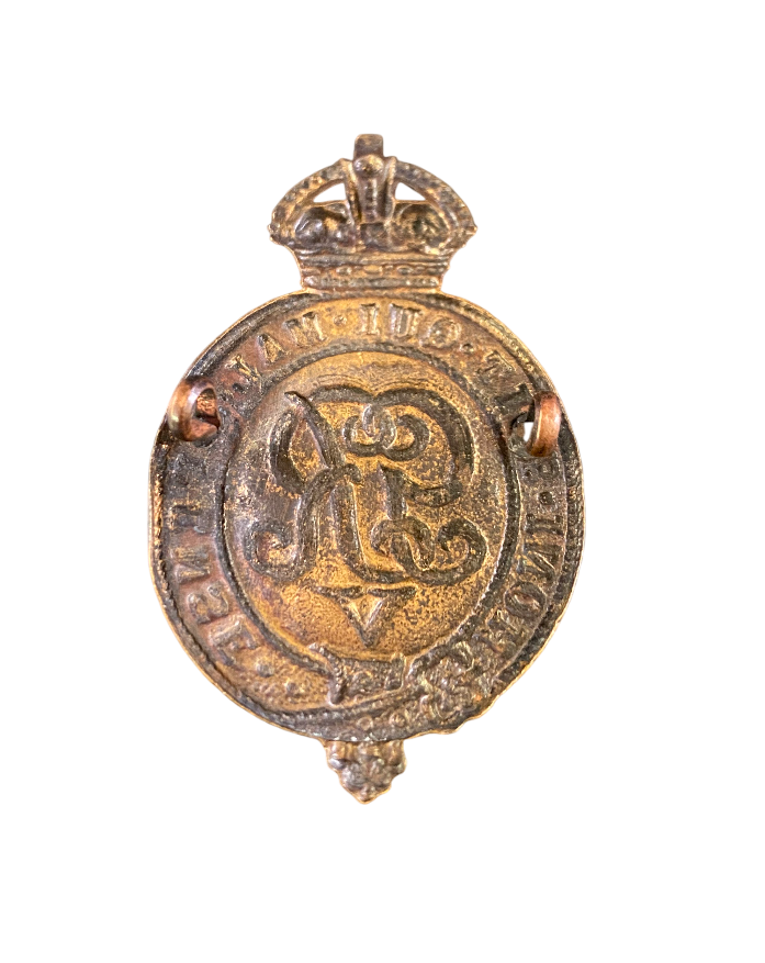 WW1 George V Household Battalion Cap Badge