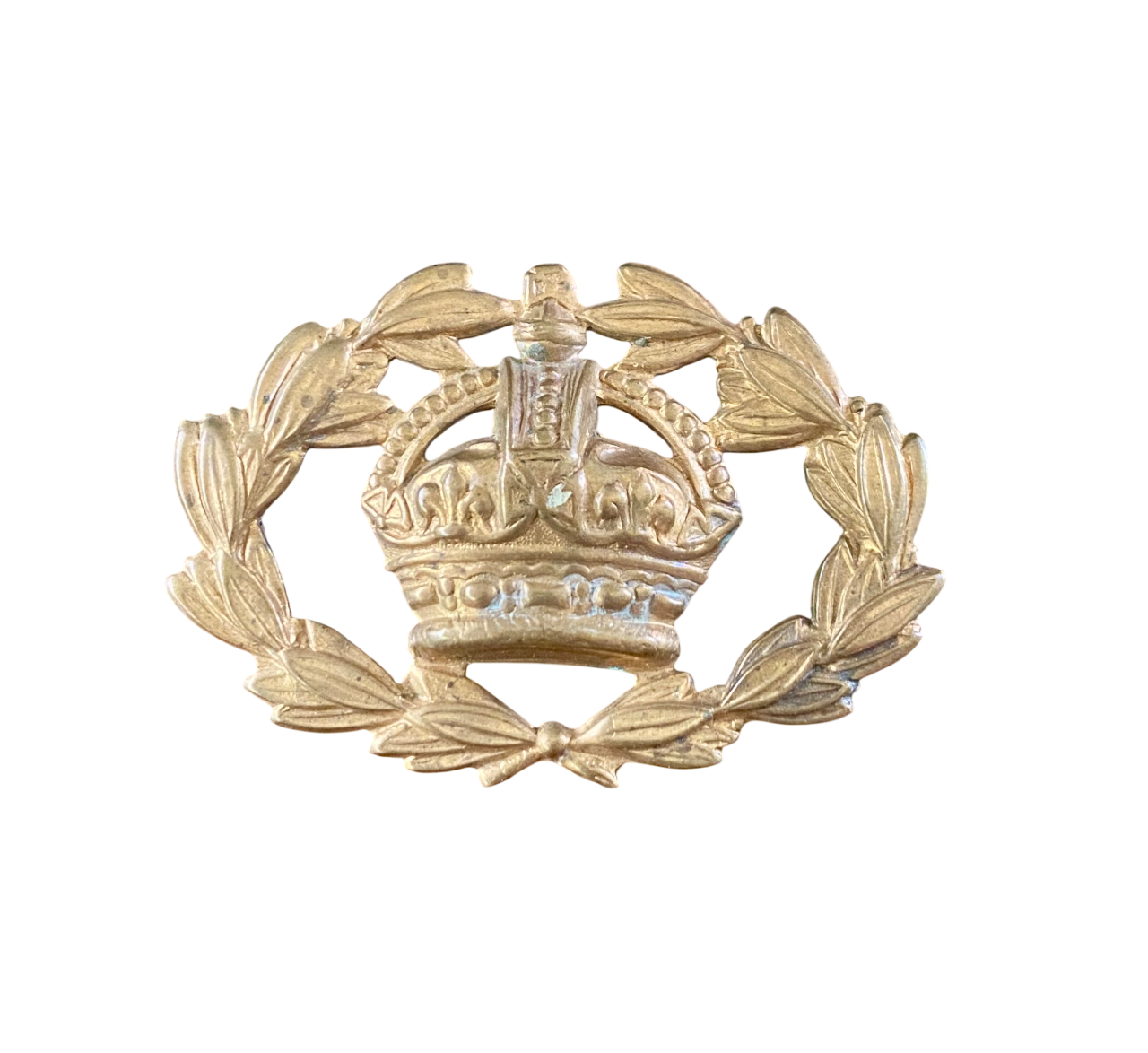 Warrant Officer 2nd Class (WO2) Brass Rank Badge - Kings Crown