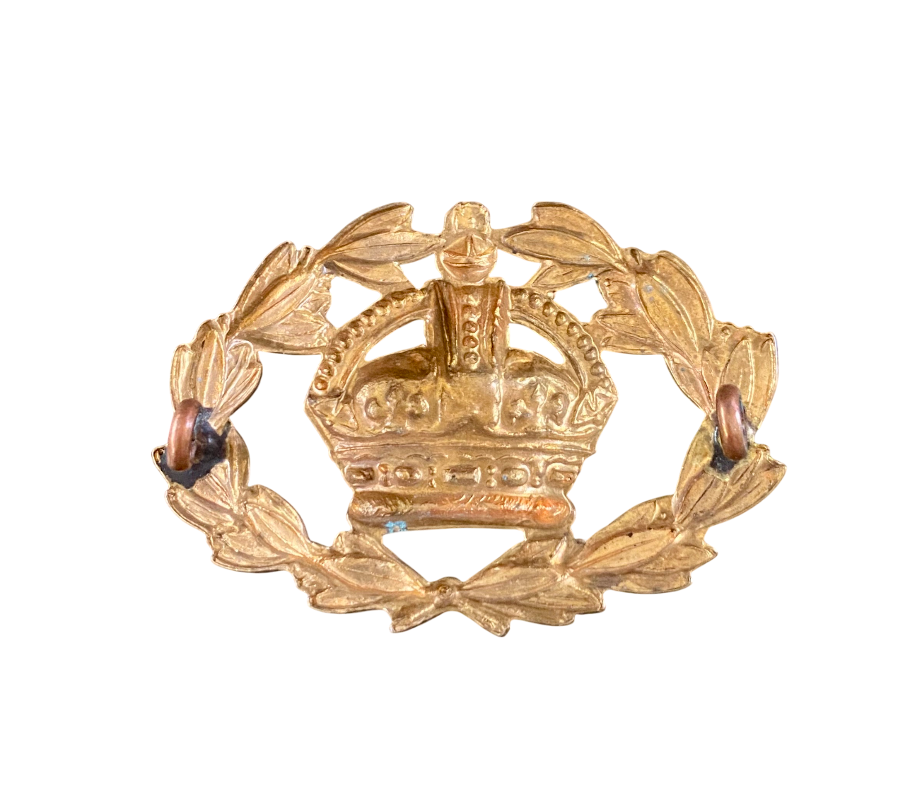 Warrant Officer 2nd Class (WO2) Brass Rank Badge - Kings Crown