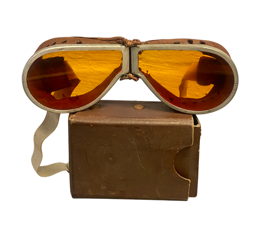 WW2 British Army Tinted MT Goggles in Original Box