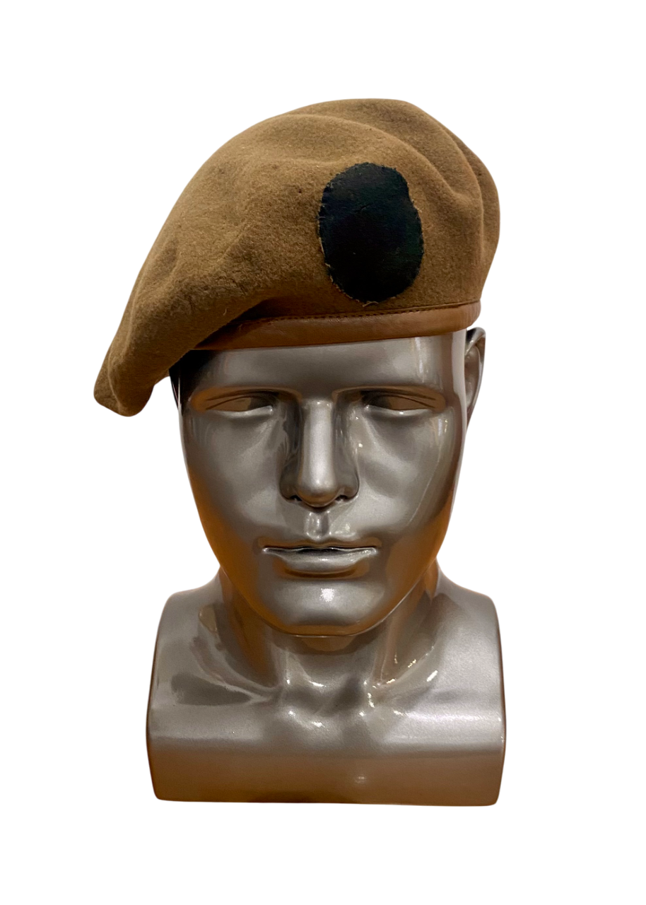 Original WW2 Wool Beret, Sand Coloured, Dated 1943