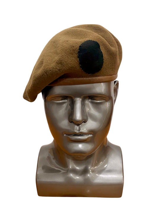 Original WW2 Wool Beret, Sand Coloured, Dated 1943