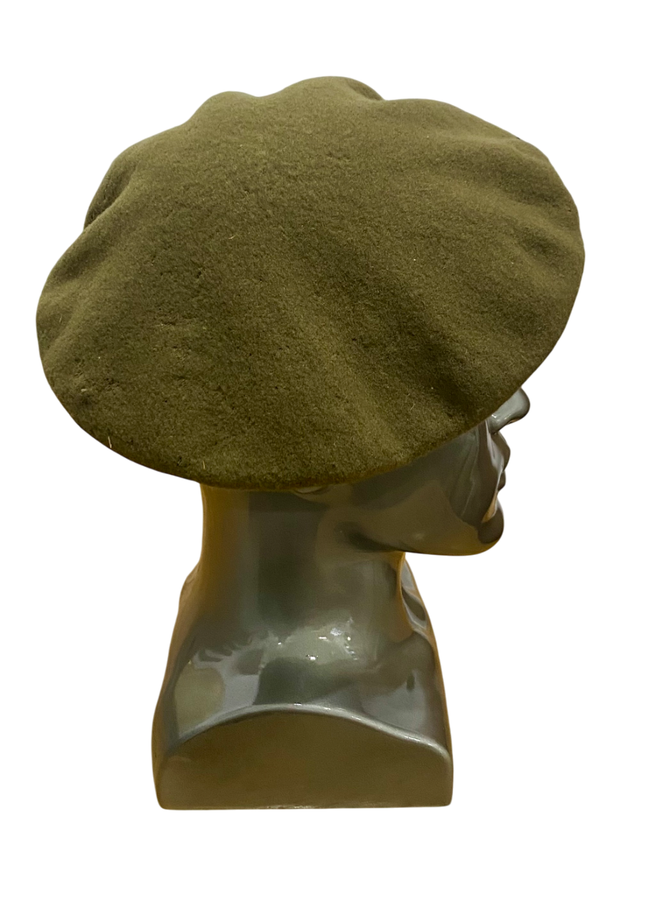 Original WW2 Wool Beret, Sand Coloured, Dated 1943