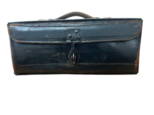 WW2 British Despatch Riders Pannier Tool Kit Box - Dated 1942