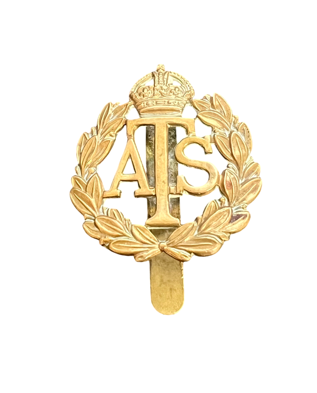 WW2 ATS (Auxiliary Territorial Service) Brass Cap Badge