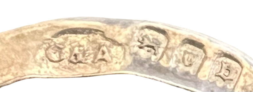 WW1 28th County of London Artists Rifles 1917 Silver on Tortoiseshell Sweetheart Brooch