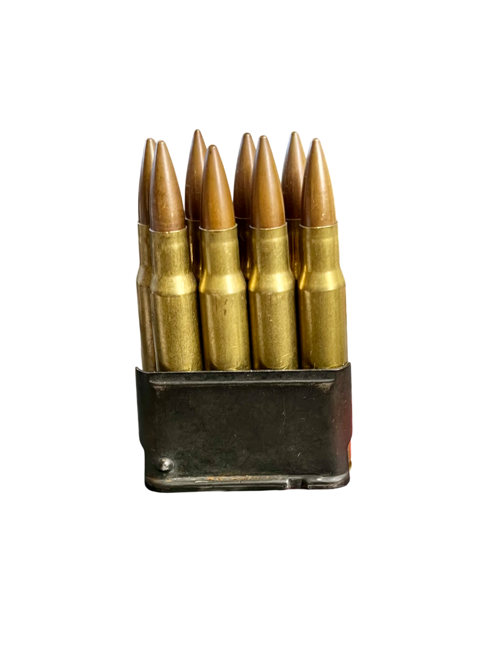 M1 Garand Enbloc Clip w/ 8 inert .30-06 Springfield Rounds
