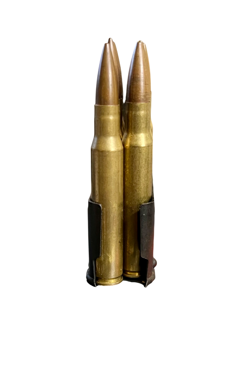 M1 Garand Enbloc Clip w/ 8 inert .30-06 Springfield Rounds