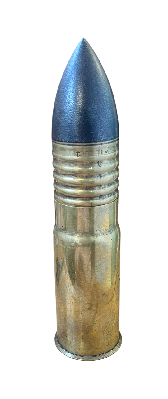 Inert WW2 Japanese 47mm (47x131R) Hotchkiss Round for the Japanese Naval 5cm Boat Gun