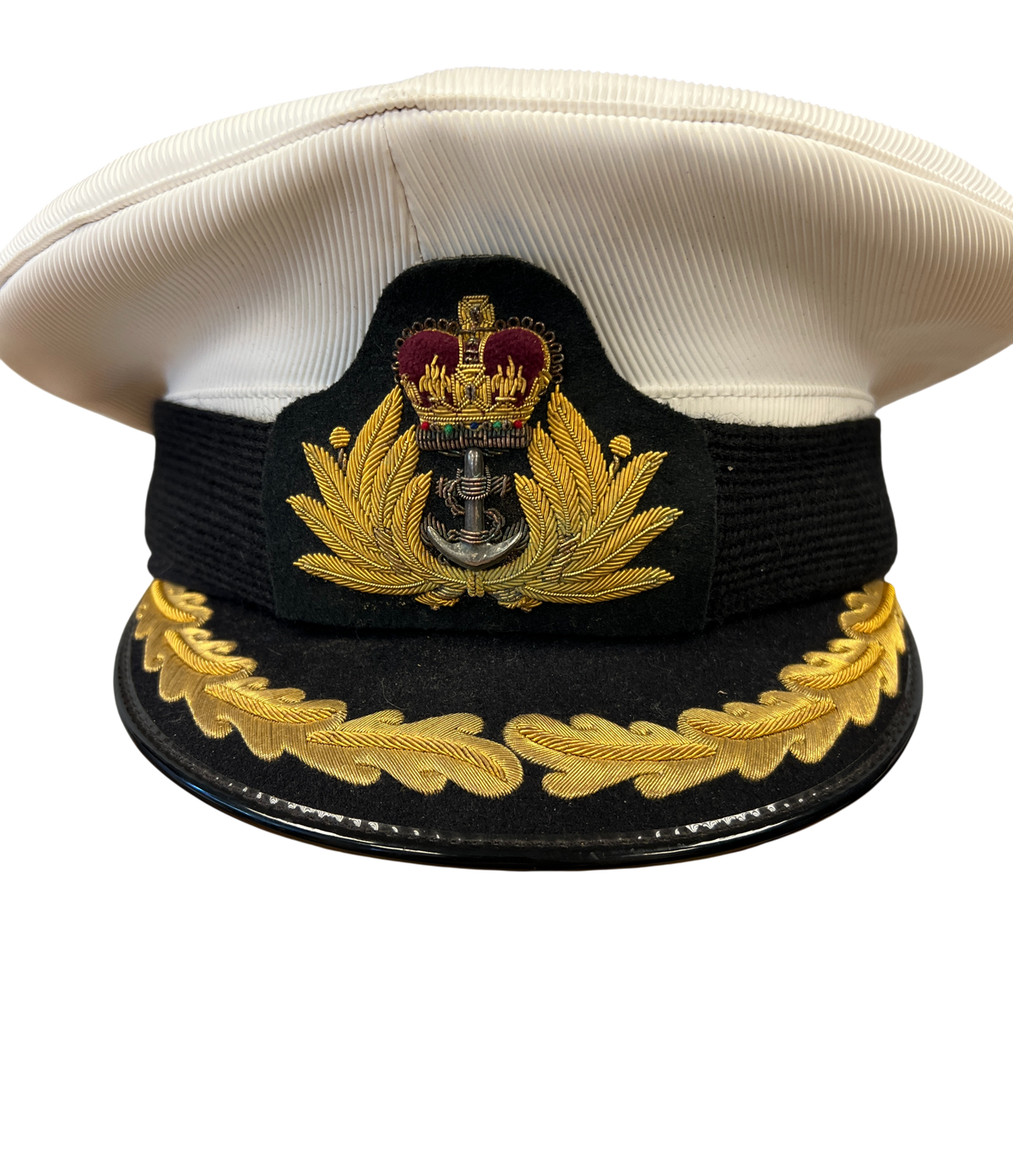 Authentic Cold War-era Royal Navy Senior Officer Peaked Dress Cap