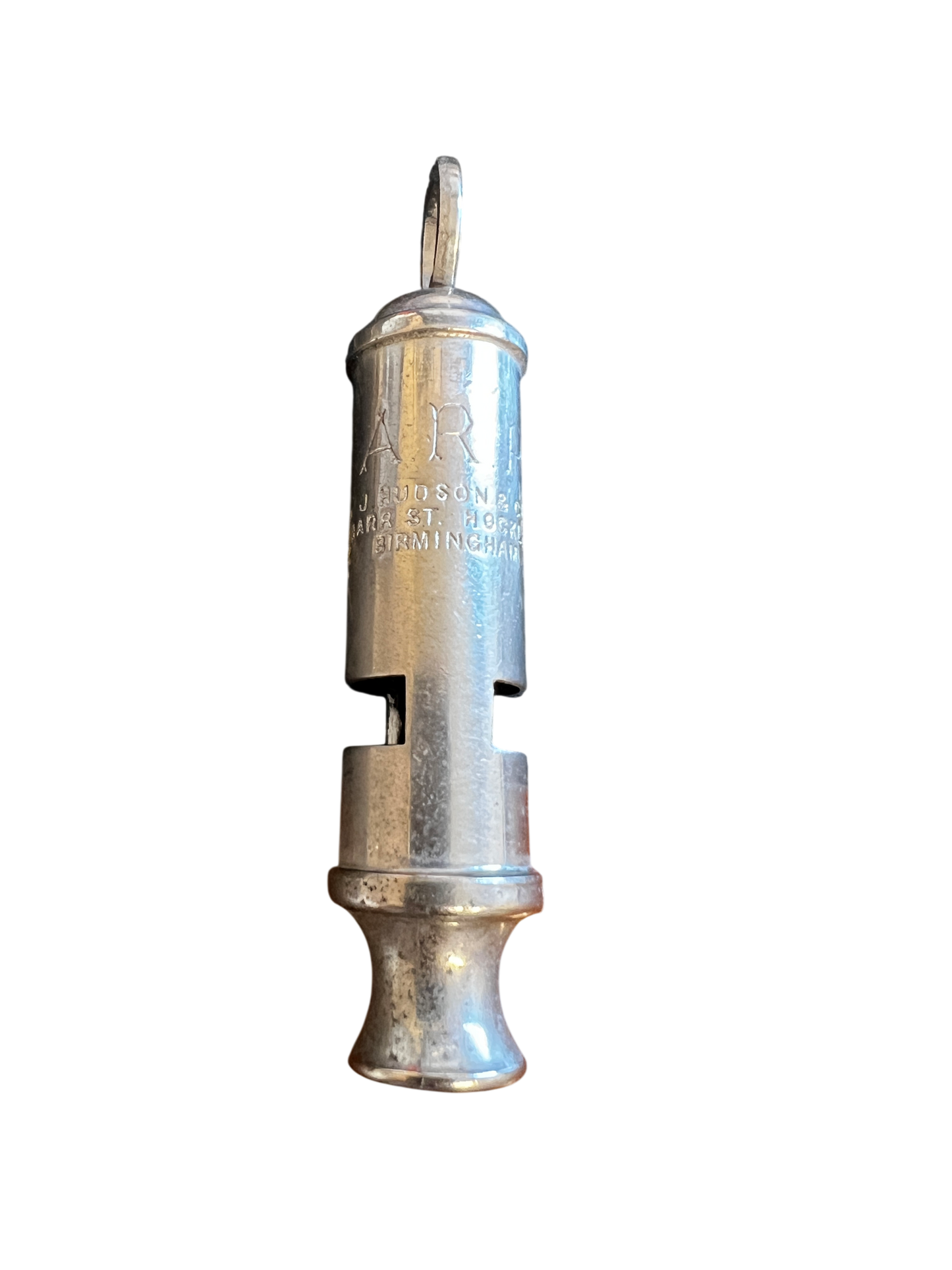 British, WWII, ARP Air Raid Precautions Whistle by J. Hudson & Co., Birmingham
